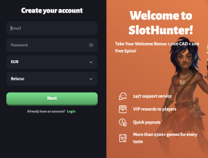 Slot Hunter Login